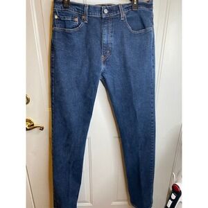 Levi’s 505 Dark Wash High Rise Zipper Fly Straight Leg 34 x 34 Red Label